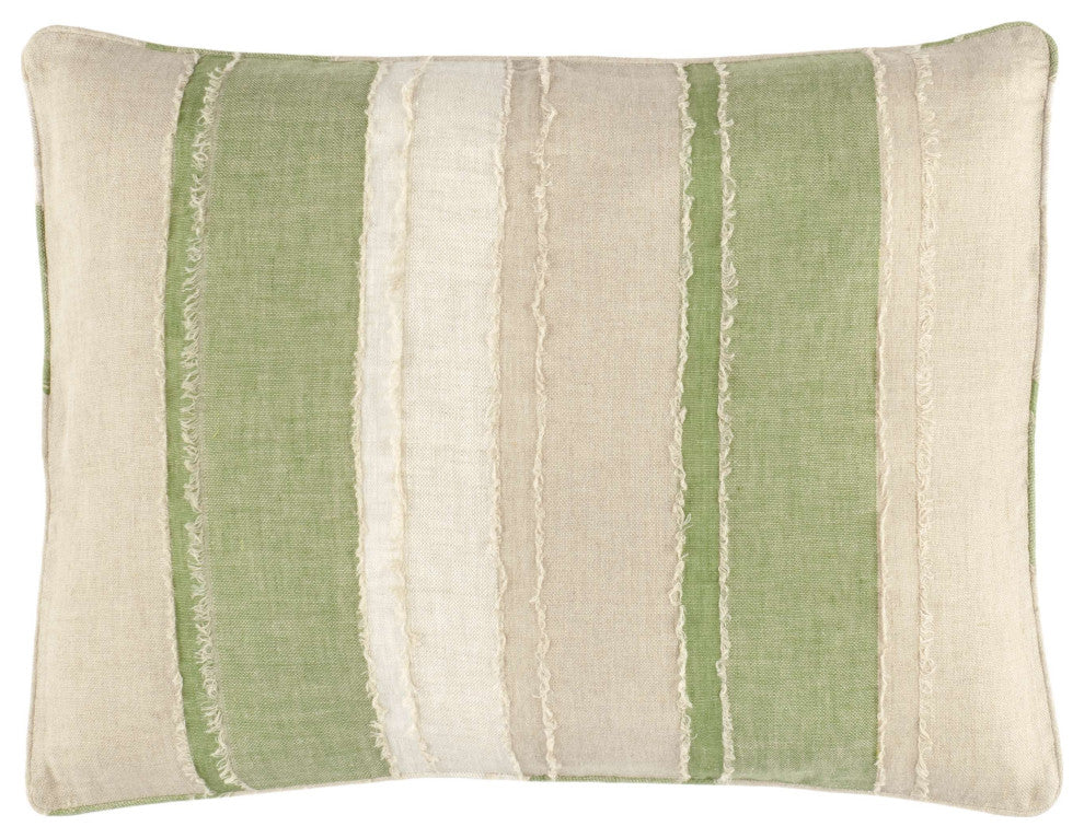Moon Hills Linen Olive Sham, Euro