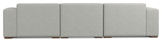 Rex 3-Seater Modular Sofa and Ottoman Set in Tightly Woven Performance Fabric