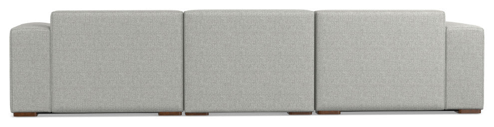 Rex 3-Seater Modular Sofa and Ottoman Set in Tightly Woven Performance Fabric