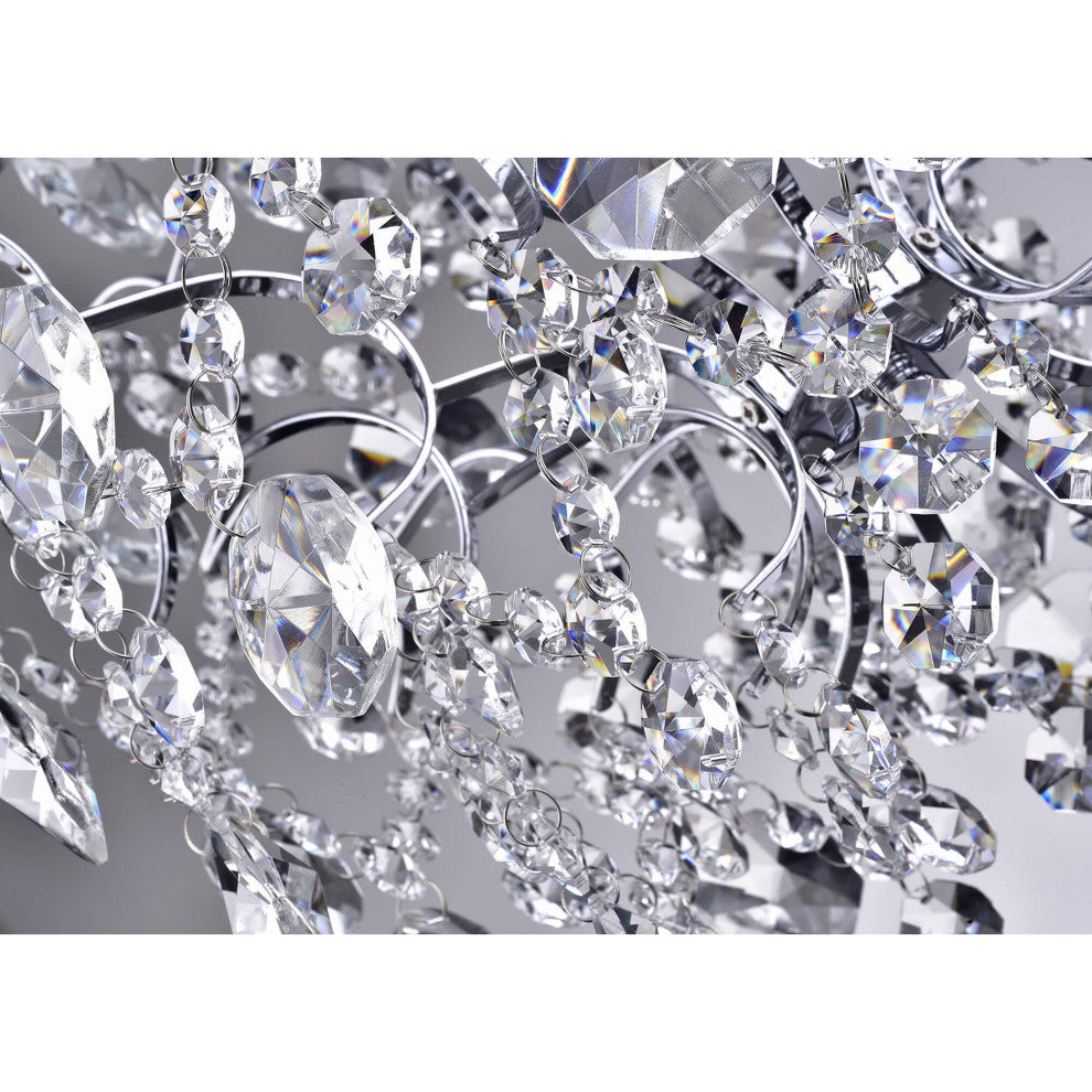 Belle Elegant 3-Light Glam Crystal Chandelier