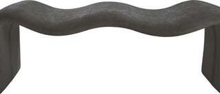 Willow Upholstered Bench, Grey, Chenille Fabric