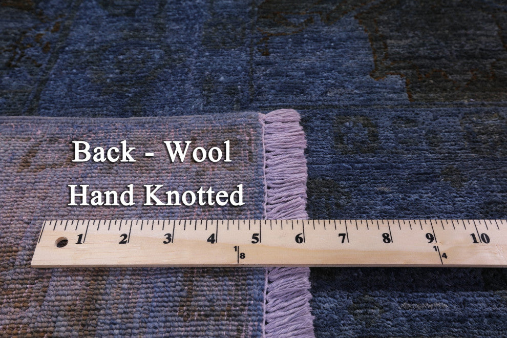 8' 10" X 11' 8" Overdyed Full Pile Hand-Knotted Wool Rug - WR1422