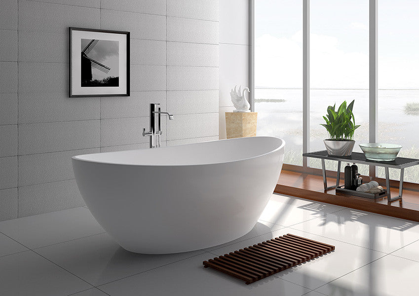 Legion Furniture Adrian Matte Tub, White
