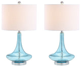Cecile 25.5" Glass Teardrop Table Lamp, Set of 2