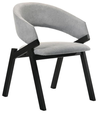 Armen Living Westmont and Talulah 5-Piece Modern Wood Dining Set in Gray/Black