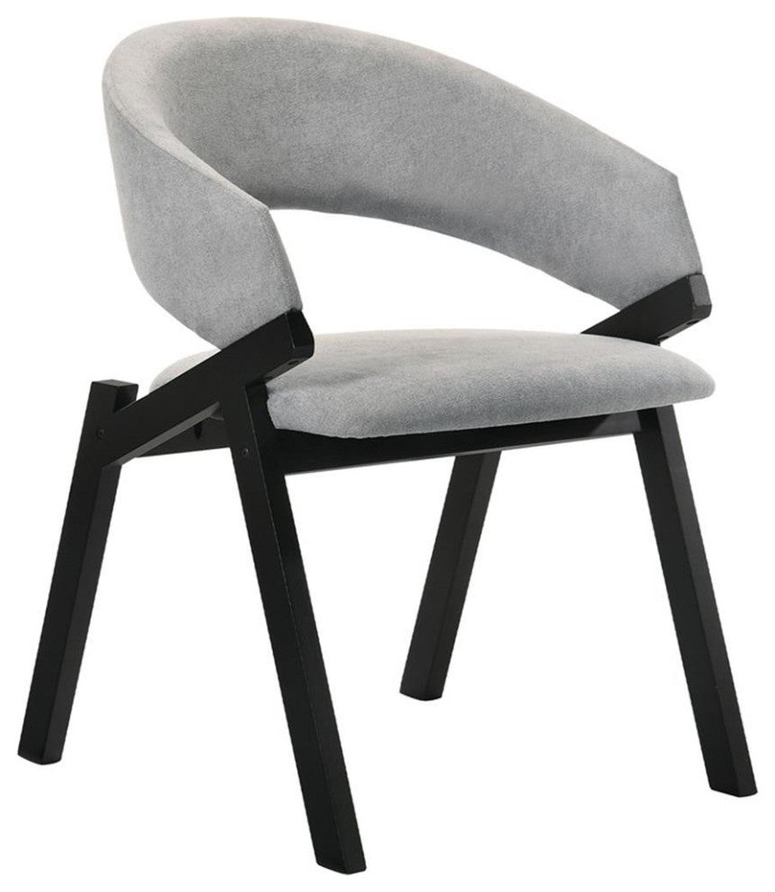 Armen Living Westmont and Talulah 5-Piece Modern Wood Dining Set in Gray/Black