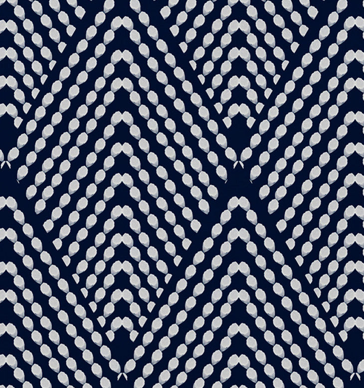 Lifeflor, Geometric Print Placemat, Navy Blue (Set of 4), 18 x 14"