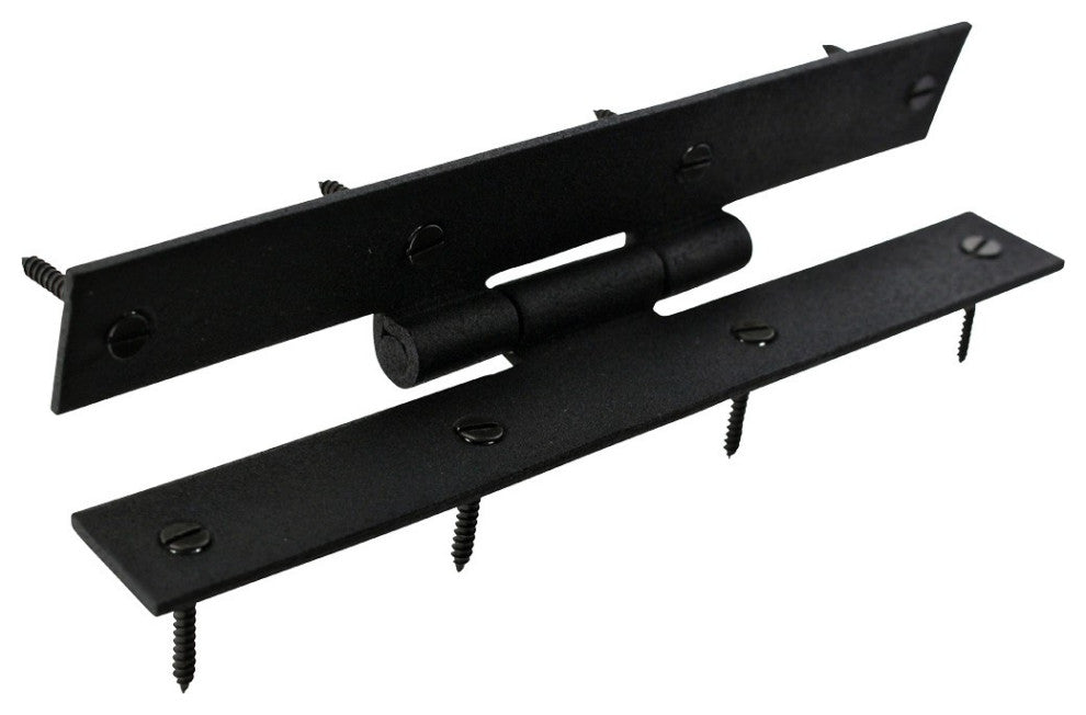 4 Forged Iron Door Flush Hinges H Style 7 inches H