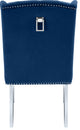Suri Velvet Upholstered Dining Chair, Navy