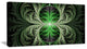 Fabulous Green Fractal Texture, Abstract Canvas Art Print, 40x20