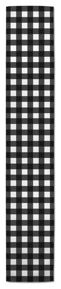 Black Buffalo Check 16x72 Cotton Twill Runner