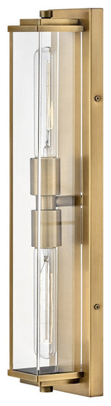 Hinkley Henri Large Two Light Vanity, Heritage Brass