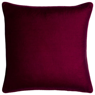 Surya Velvet Glam Burgundy Pillow Cover 20"H X 20"W