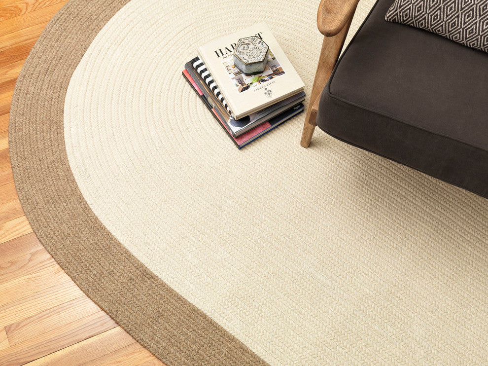 Colonial Mills Hudson HN01 Natural All-Natural/Eco Area Rug, Round 10'x10'