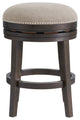 Clara Swivel Bar Stool, Dark Brown, Counter Height