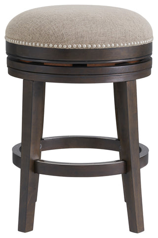 Clara Swivel Bar Stool, Dark Brown, Counter Height