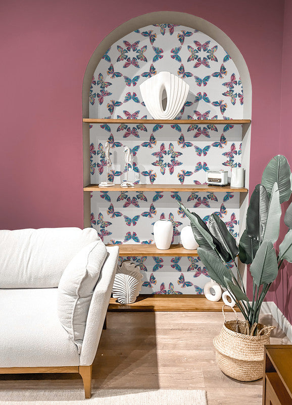 EttaVee Papillon Peel & Stick Wallpaper