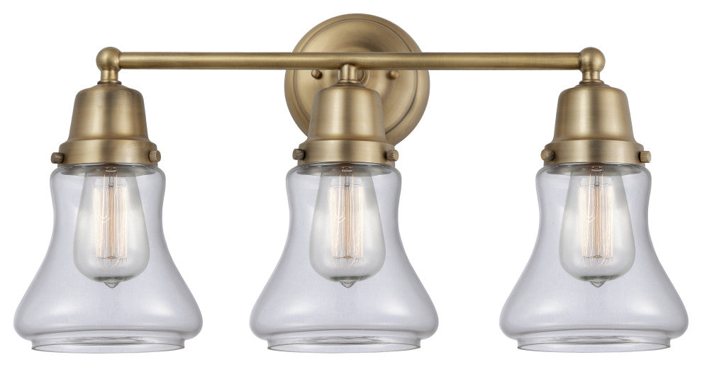 Innovations 623-3W-BB-G192 3 Light Bath Vanity Light, Brushed Brass