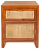 Safavieh Devon 1 Drawer 1 Door Nightstand, Natural