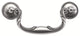 Belwith Hickory 3-1/2 " Manor House Silver Stone Cabinet Bail Pull P3477-ST