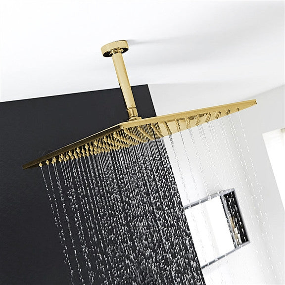 Fontana Gold Thermostatic Rainfall Shower System