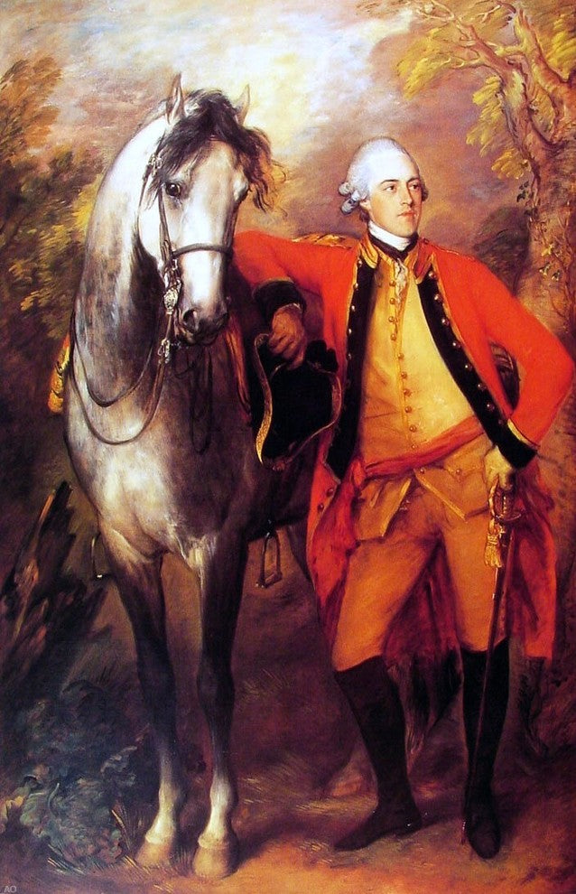 Thomas Gainsborough Lord Ligonier, 18"x27" Wall Decal Print