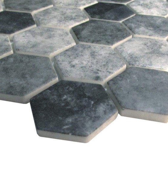 MSI SMOT-GLS-U6MM 2" x 2" Hexagon Mosaic Tile - Glossy Glass - Tapestry