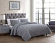 The Nesting Company Birch 3 Piece Quilt and Pillow Sham Set - King - Gray