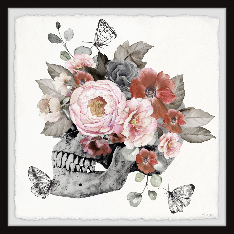 "The Missing Flowers" Framed Painting Print, 32x32