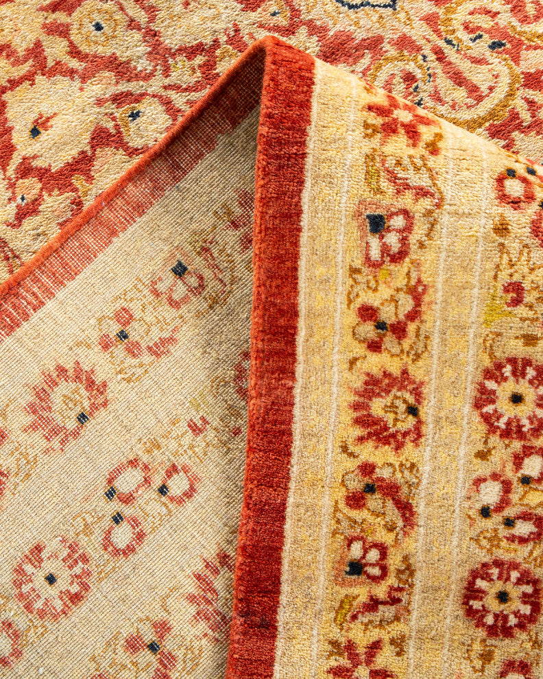 Mogul, One-of-a-Kind Hand-Knotted Area Rug Orange, 9' 3" x 12' 2"