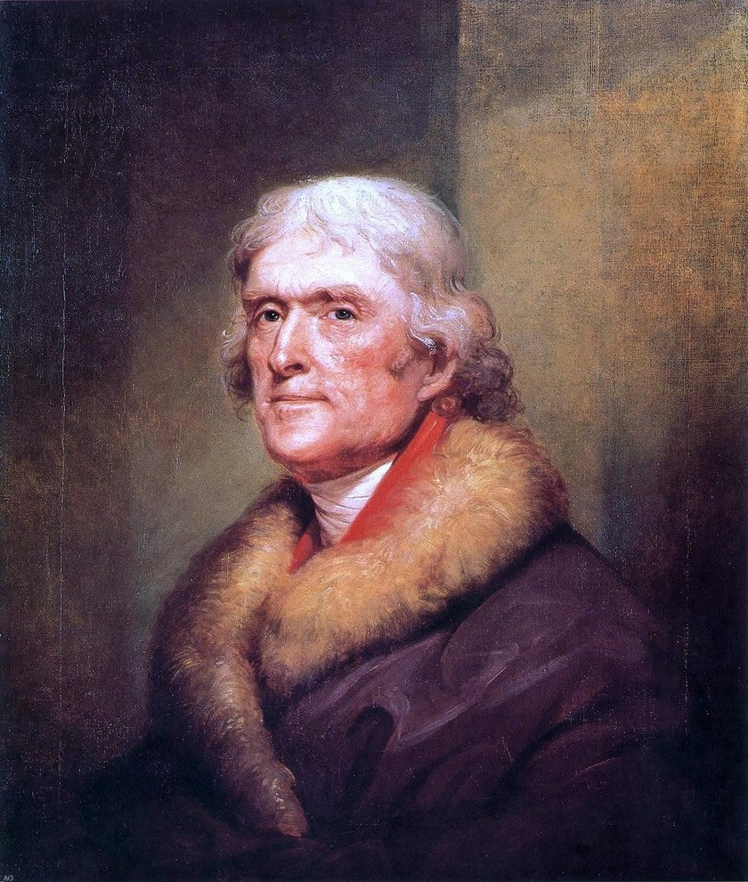 Rembrandt Peale Thomas Jefferson, Gallery Wrapped Canvas Print, 20"x25"