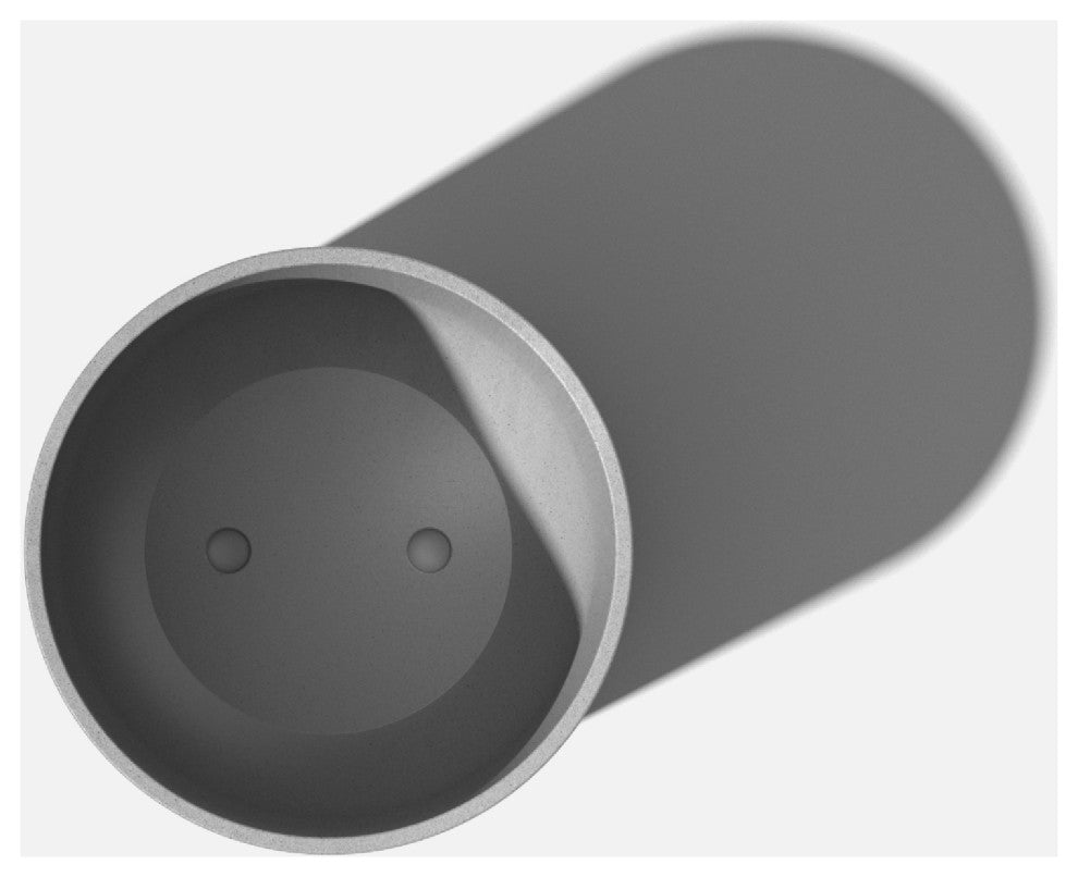 Pure Series Kona Planter, Grey, 10", 2 Pack