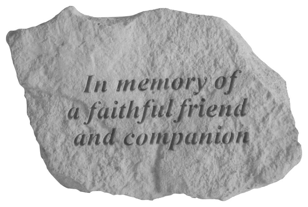"Faithful Friend" Garden Stone