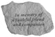 "Faithful Friend" Garden Stone