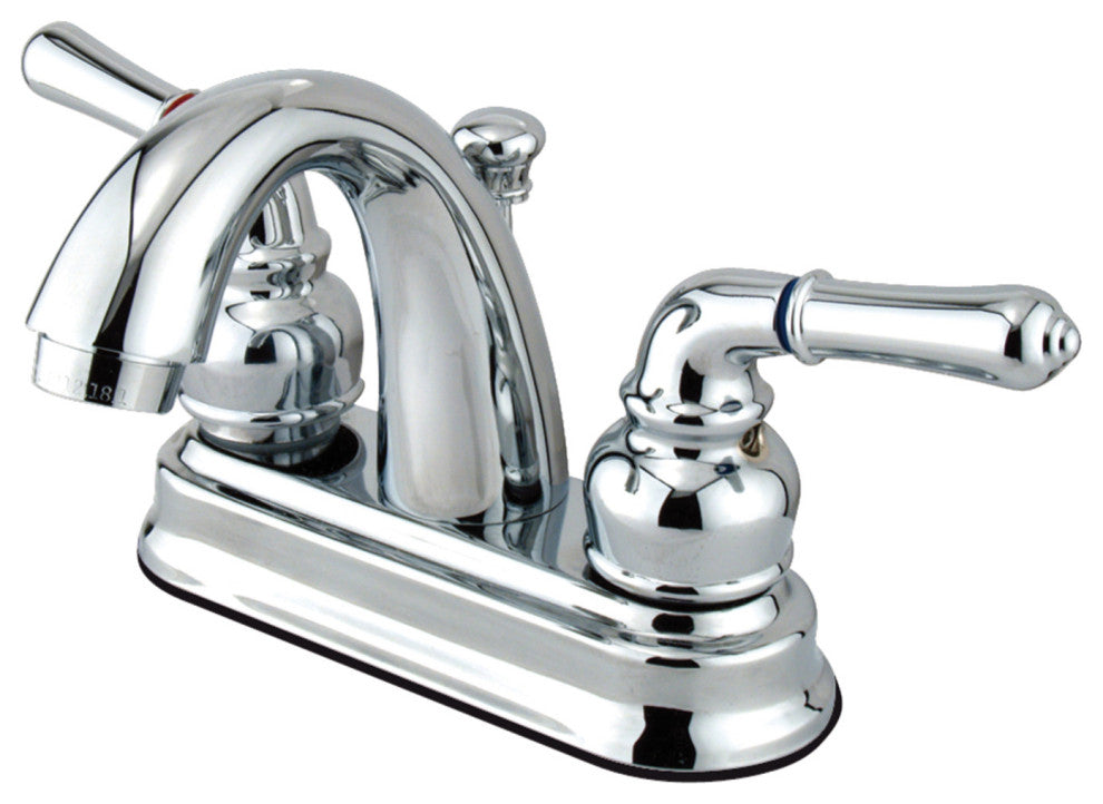 Kingston Brass 4" Centerset Bathroom Faucet, Polished Chrome