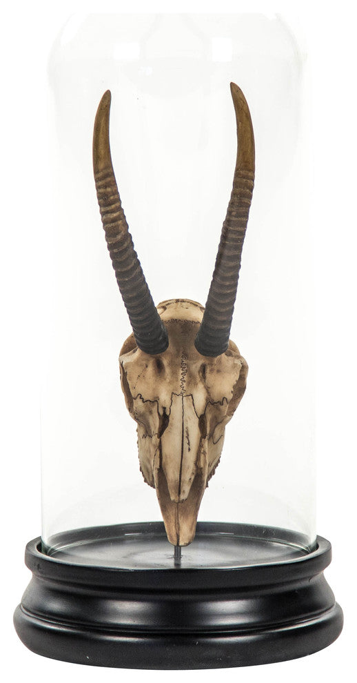Goat Skull Statue With Cover