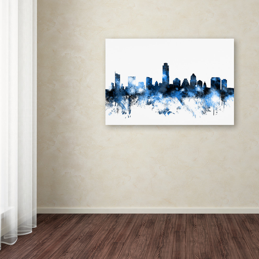"Austin, Texas Skyline II" Canvas Art by Michael Tompsett