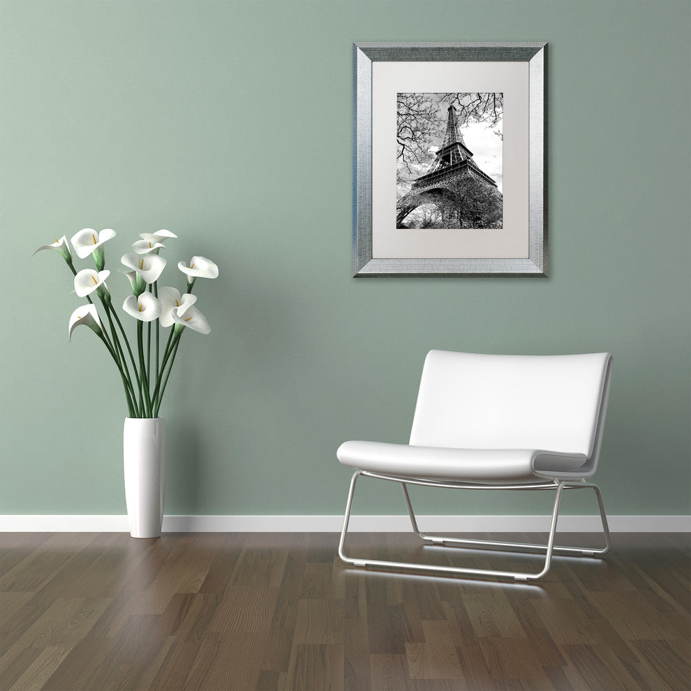 Philippe Hugonnard 'Eiffel Tower 2' Matted Framed Art, 16x20