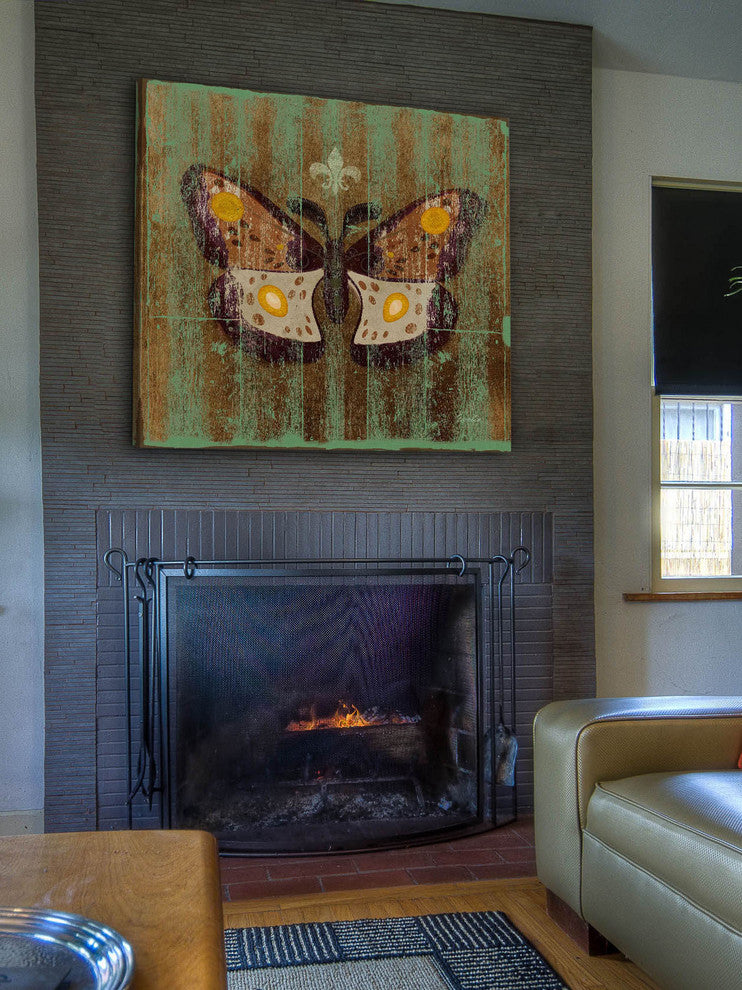 "Arcadian Day Moth" Painting Print on Canvas by Evelia