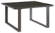 Brown Fortuna Outdoor Patio Side Table