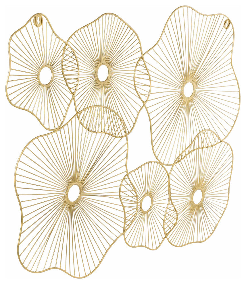 Amoeba Gold Wall Art