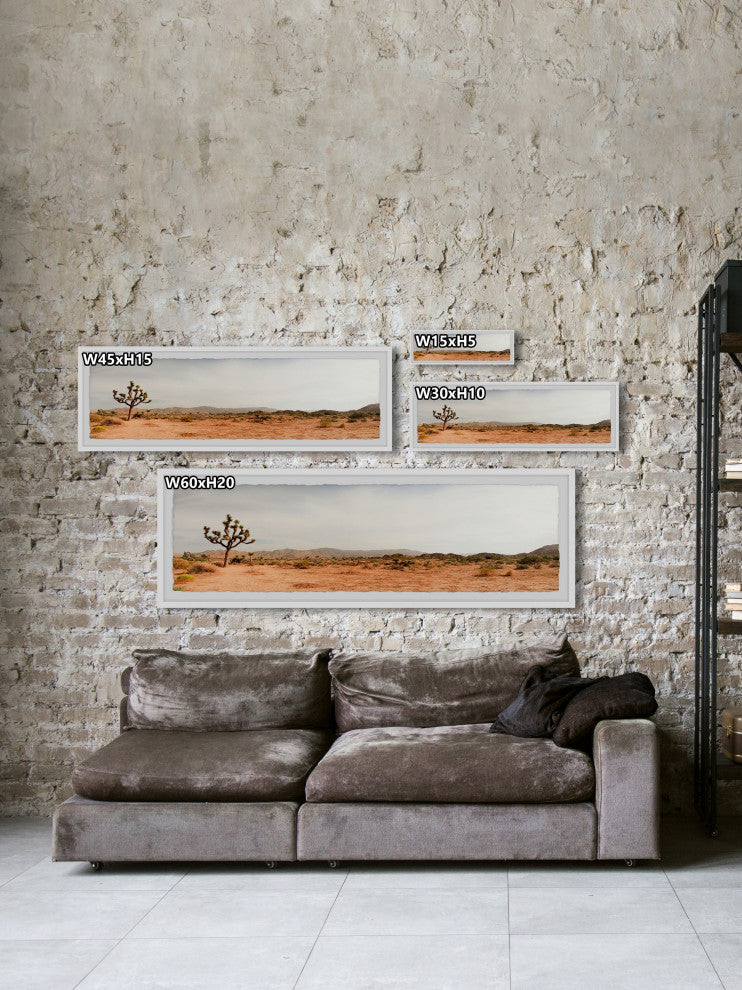 "Dreaming of the Desert" Framed Painting Print, 45x15