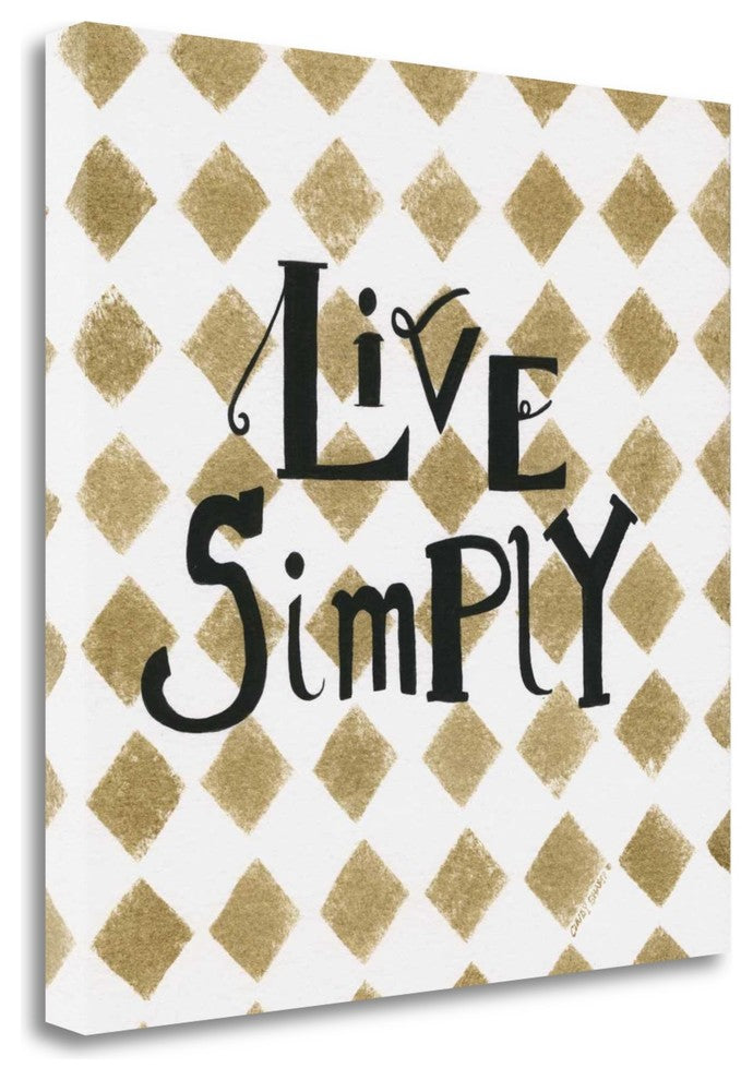 "Live Simply" By Cindy Shamp, Giclee Print on Gallery Wrap Canvas, Ready to Hang