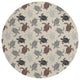 Indoor/Outdoor Seabreeze SZ13 Beige Machine Washable 8' x 8' Round Rug