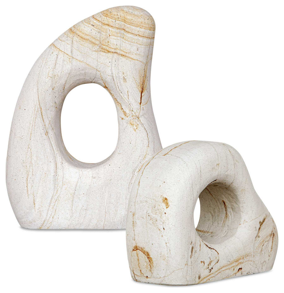 Uttermost Stone Flow Outdoor Sculptures Set of 2