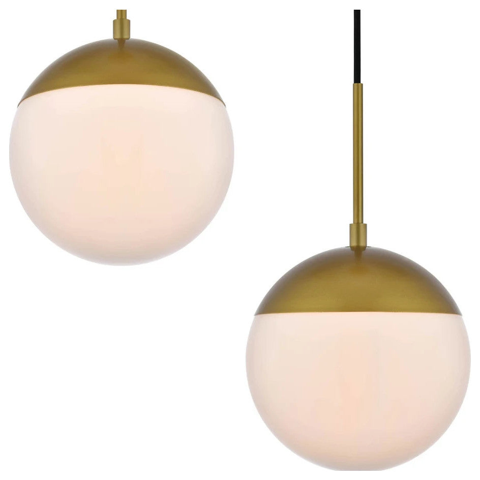 Elegant Lighting LD6068 Eclipse 3 Light 18"W Multi Light Pendant - Brass
