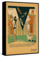 "Walking the Dog" Floater Framed Painting Print on Canvas, 24"x36"