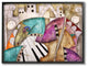 Stupell Industries Colorful Geometry Abstract Jazz Band Painting, 24 x 30
