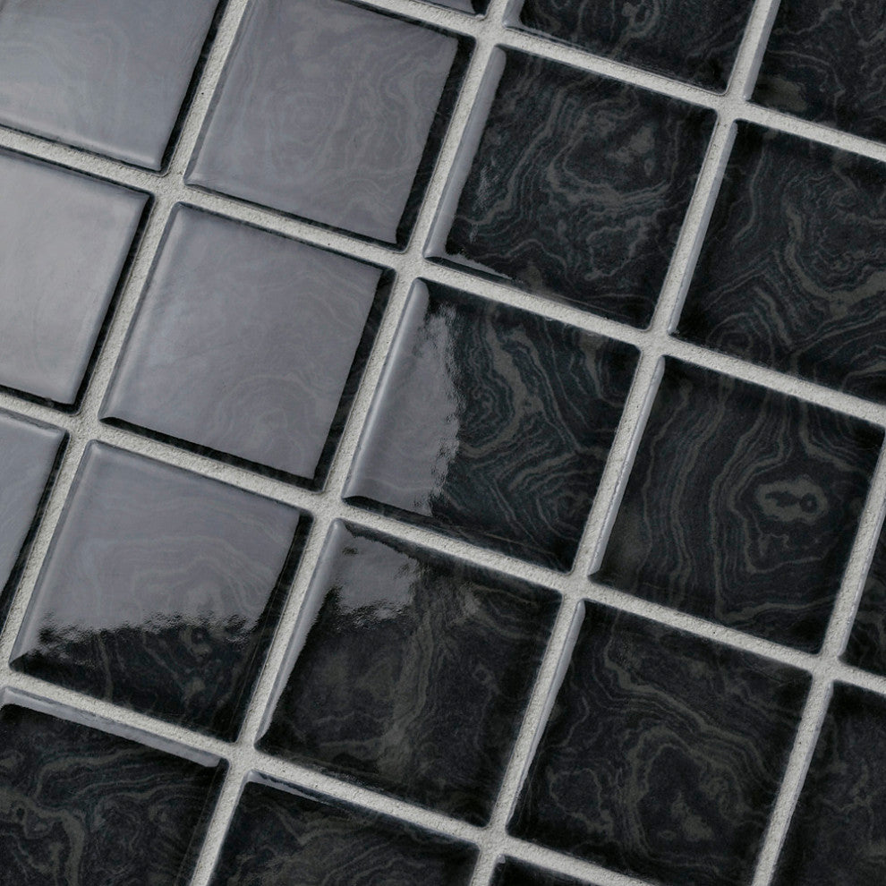 Resort Storm Black Porcelain Floor and Wall Tile