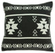 20" X 7" X 20" Southwest Black Pillow Cover With Down Insert